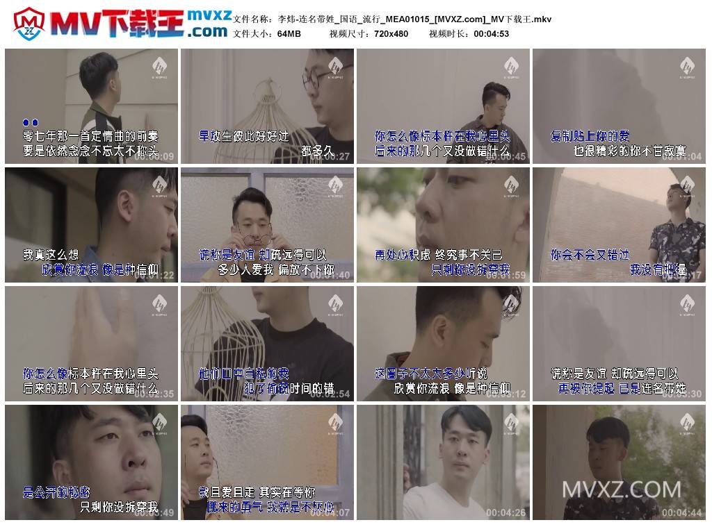 李炜-连名带姓_国语_流行_MEA01015